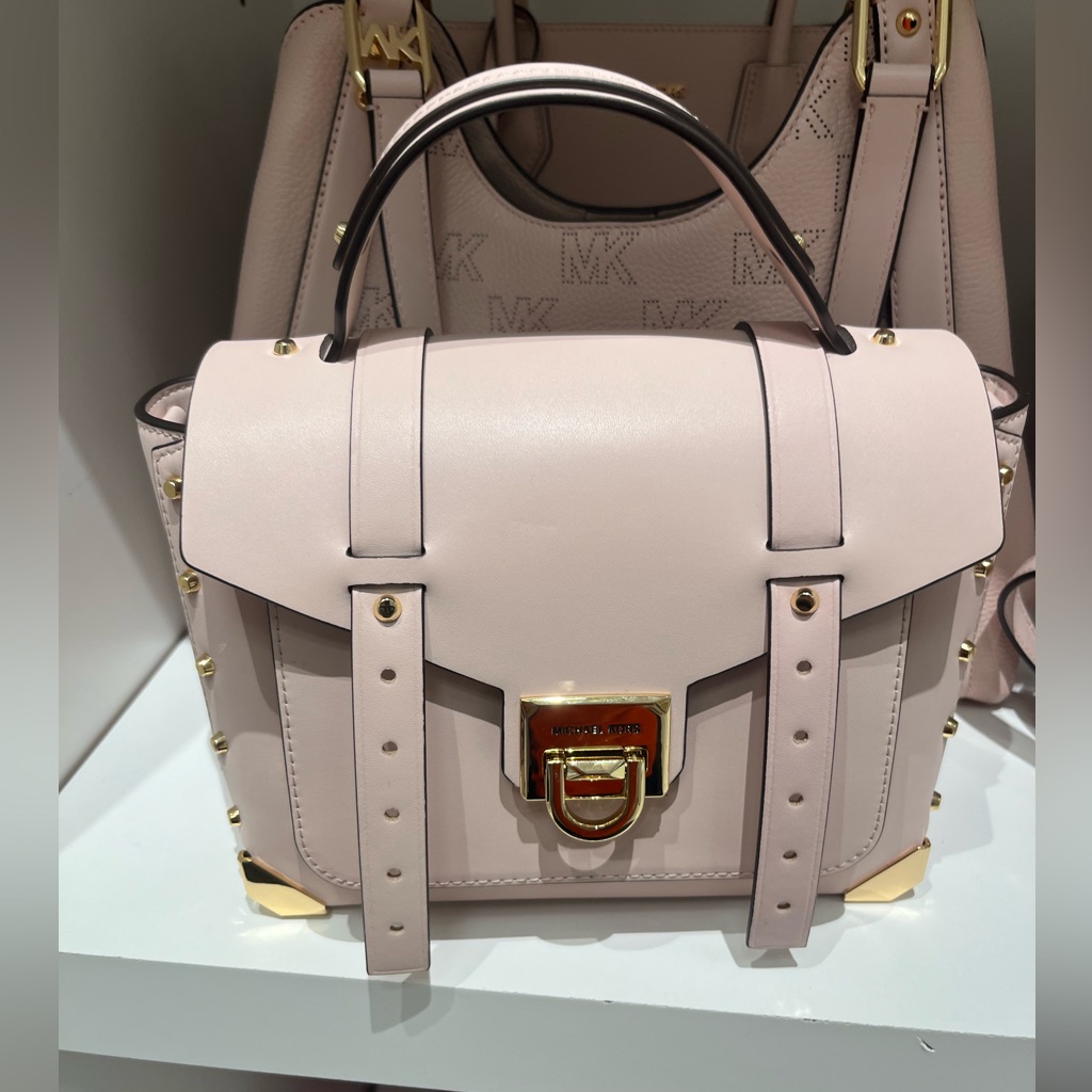 Michael Kors Manhattan Medium Top Handle School Satchel Crossbody Bag Nwt